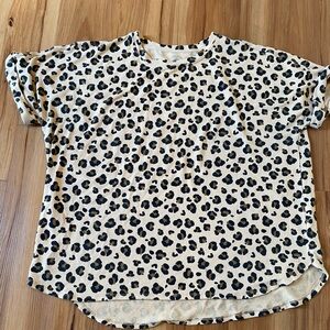 Woman Leopard print Cabana by Crown & Ivy Top!